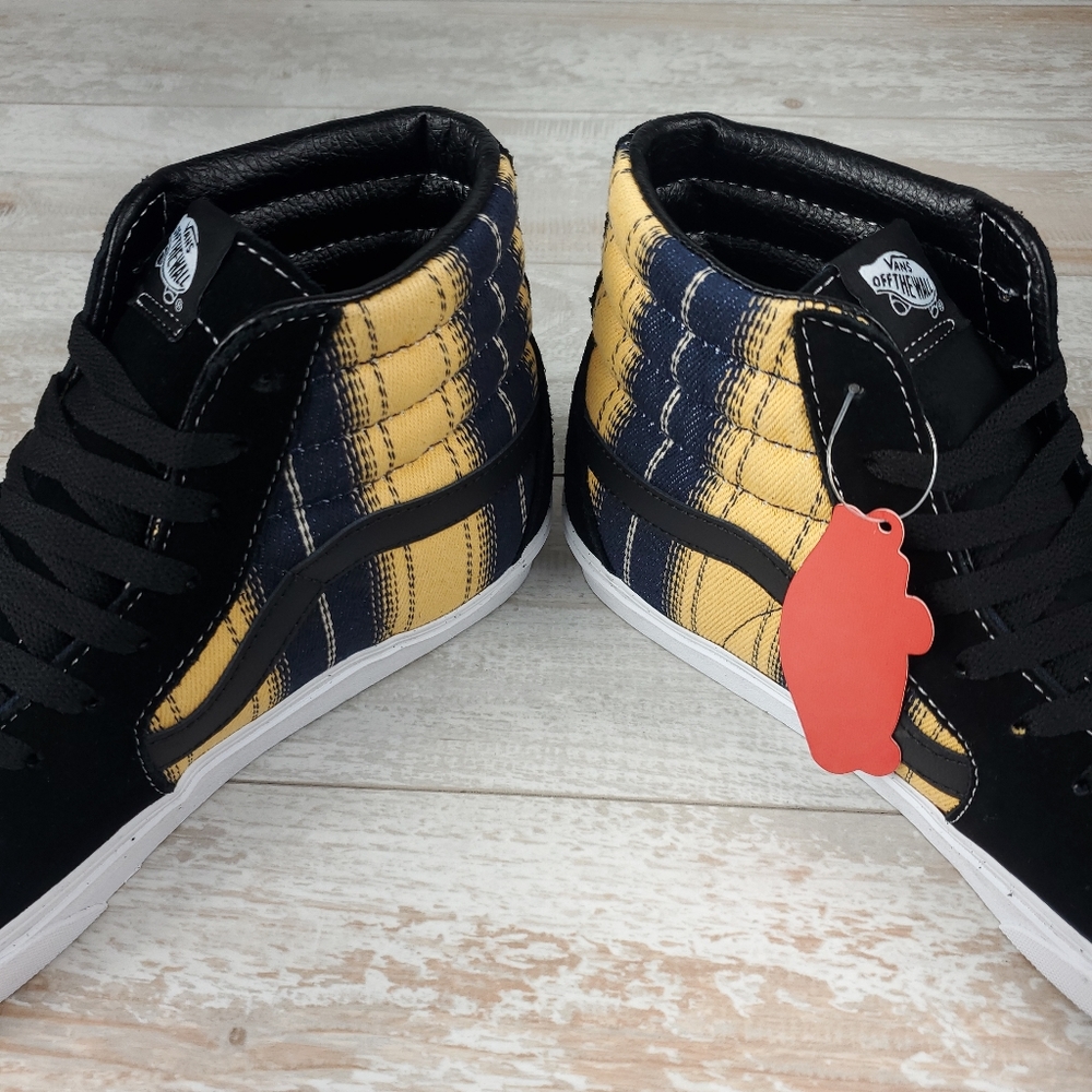 Vans SK8-Hi Denim Stripes Black/True White - Picture 4 of 7